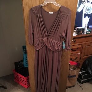 Chocolate Brown Maxi Dress
